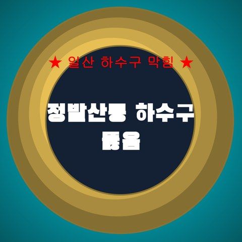 정발산동 하수구 뚫음 4164