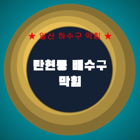 탄현동 배수구 막힘 4001