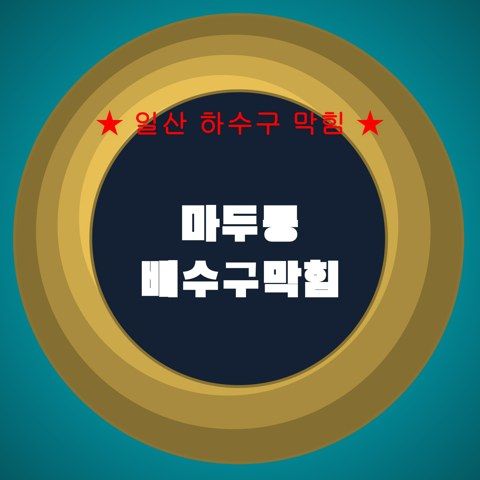 마두동 배수구막힘 4432