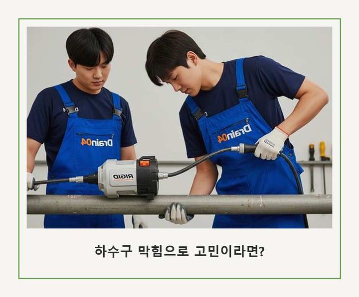 마두동 변기 뚫음 작업 현장