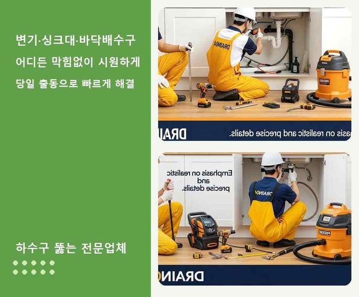 주엽동 싱크대막힘 작업 현장