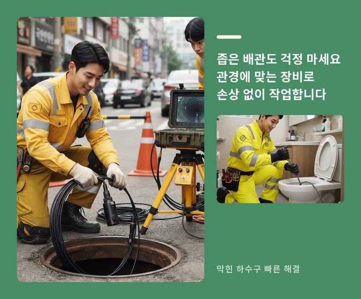 딜산 법곳동 싱크대 뚫음 작업 현장