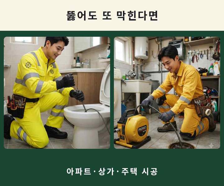딜산 법곳동 싱크대 뚫음 시공 전 배관 상태